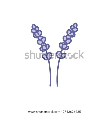 Lavender Stems with Rounded Bud Clusters Icon