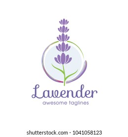 Lavender Template logo design vector illustration