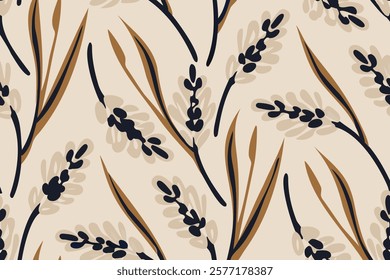 Lavender trendy minimalistic background. Floral background. 