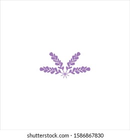 Lavender vector with a unique and soft shape