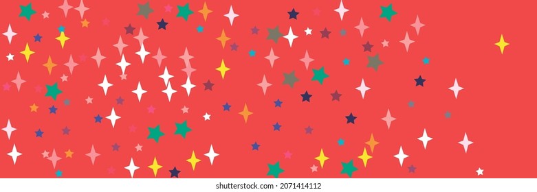 Lavender Violet Multicolor Green Pink Vivid Colorful Background. Yellow Indigo Red Chaotic Stars Orange White Turquoise Sky Wallpaper. Pastel Blue Vibrant Print Sea Azure Bright Stars Ornament.