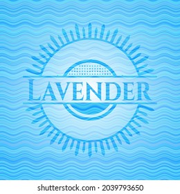 Lavender Water Wave Concept Style Button. Vektorgrafik. Detaillierte Angaben. 
