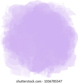 Lavender watercolor square backdrop. Vector.