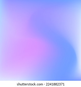 Lavendel Wavy Dynamic Curve Sky Swirl Gradient Mesh. Farbe Calm Indigo rosa kalte unscharfe Textur. Pastellblauer, hellvioletter Hintergrund. Wassersonnenaufgang unscharfer flüssiger Farbverlauf-Hintergrund.