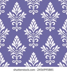 Patrón sin fisuras de Vector blanco y lavanda. Antiguas, Elementos paisley. Motivos tradicionales turcos. Ideal para tela y textil, Fondo de pantalla, embalaje o cualquier idea deseada.