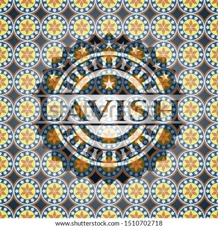 Lavish arabesque emblem background. arabic decoration.