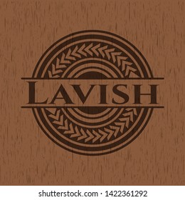 Lavish wooden signboards. Vector Illustration.