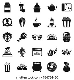 Lavishness icons set. Simple set of 25 lavishness vector icons for web isolated on white background