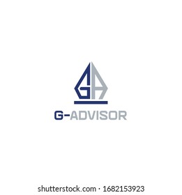 Law advisory iconic vector logo
