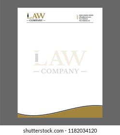 Attorney Law Firm Letterhead Design Layout Letterhead