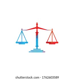 Law and Attorney Logo Design. Law firm and office vector logo design.