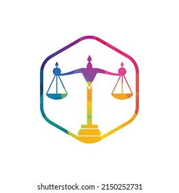 Law and Attorney Logo Design. Law firm and office vector logo design.