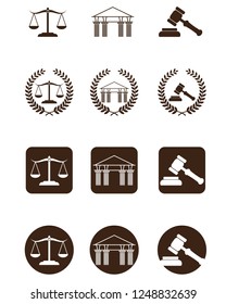 Law and attorney logo, Law Office, Lawyer services, elegant law and attorney firm vector logo design