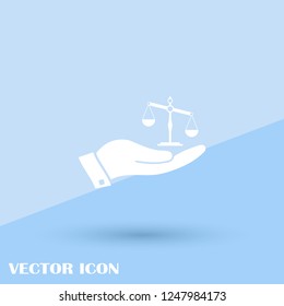 Law and attorney logo template