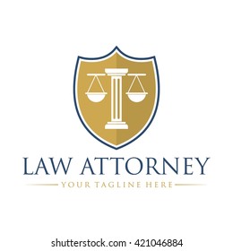 Law Attorney Logo Elegant Law Attorney Stock Vector (Royalty Free ...