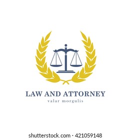 Law and Attorney Logo Template 
