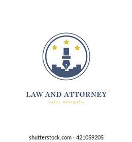 Law and Attorney Logo Template 
