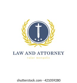 Law and Attorney Logo Template 
