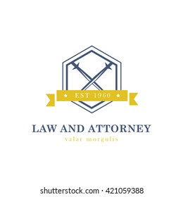 Law and Attorney Logo Template 
