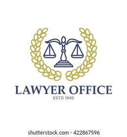 Law and Attorney Logo Template 