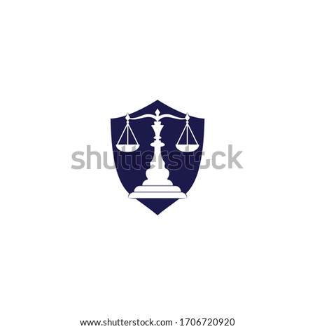 Law and Attorney shield shape concept Logo Design. Law firm and office vector logo design. justice law and attorney logo design template	
