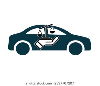 law and attorny logo on the car 