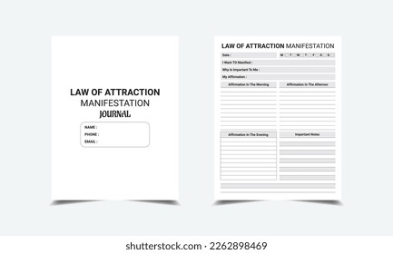 Law of Attraction Manifestation kdp interior