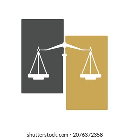 Law Balance And Attorney Monogram Logo Design. Balance logo design related to attorney, law firm or lawyers.