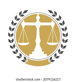 Law Balance And Attorney Monogram Logo Design. Balance logo design related to attorney, law firm or lawyers.