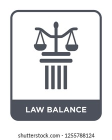 law balance icon vector on white background, law balance trendy filled icons from Law and justice collection, law balance simple element illustration