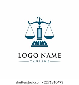 law balance law lawyer justice inspiration logo design template