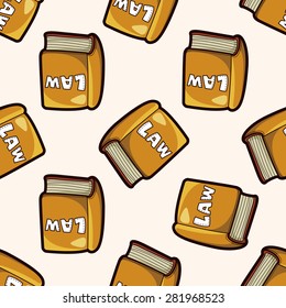 law book , cartoon seamless pattern background