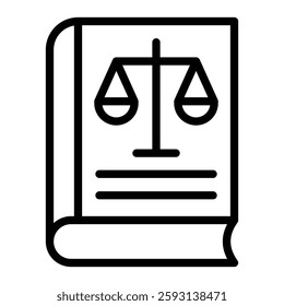 Law Book Glyph Icon Design For Personal nad Commercial Use