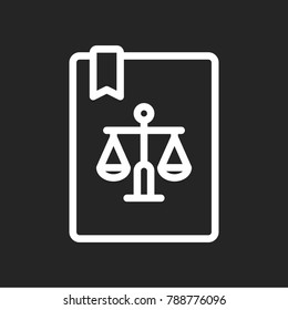 Law book icon