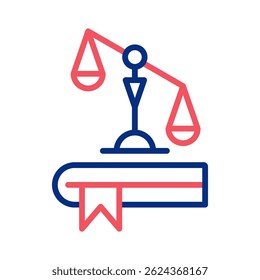 Law Book Icon Element For Design