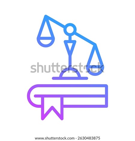 Law Book Icon Element For Design