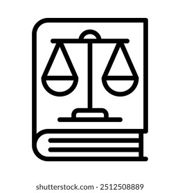 Ícone do livro legal. Estilo da estrutura de tópicos. Vetor. Isolar no fundo branco.