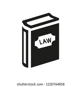 Law book icon. Trendy Law book logo concept on white background from law and justice collection. Suitable for use on web apps, mobile apps and print media.