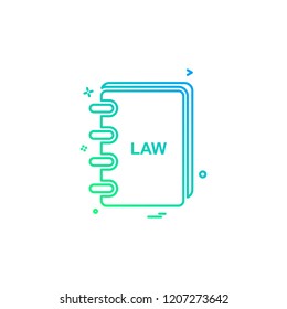 law book icon vector design