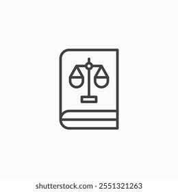 Law book icon vector illustration. EPS10