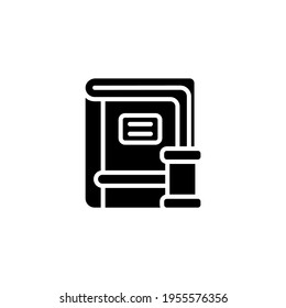 Law Book Symbol in Vektorgrafik. Logotyp