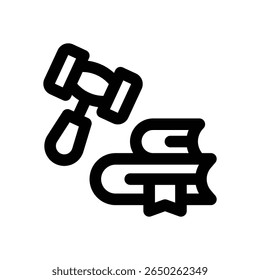 ícone da linha do livro legal. Ícone de vetor limpo e minimalista para sites, aplicativos móveis, apresentações e logotipos. Totalmente dimensionável e personalizável para qualquer projeto.