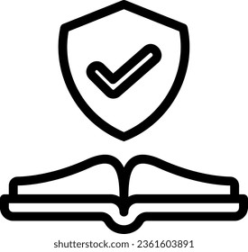 law book line icon illustration vector