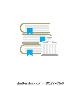 Law Book Logo Icon Design