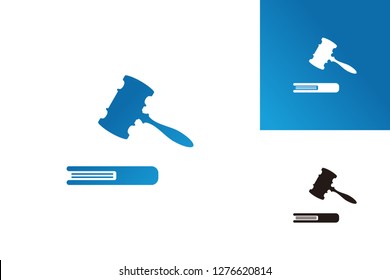 Law Book Logo Template Design Vector, Emblem, Design Concept, Creative Symbol, Icon