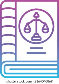 Law Book vector icon. Can be used for printing, mobile and web applications.