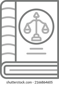 Law Book vector icon. Can be used for printing, mobile and web applications.
