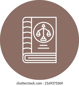 Law Book vector icon. Can be used for printing, mobile and web applications.