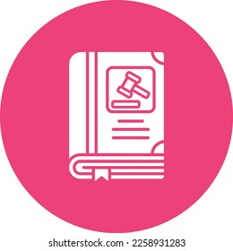 Law Book vector icon. Can be used for printing, mobile and web applications.