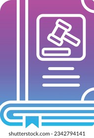 Law Book vector icon. Can be used for printing, mobile and web applications.